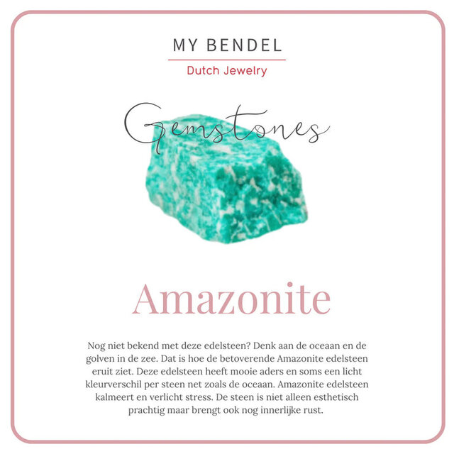 Gouden Amazonite Armband Elastisch - Rustgevend Accessoire