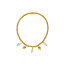 My Bendel Elastische Kralenarmband met Ronde Bedels • Groene Fluoriet