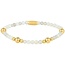 My Bendel Edelstenen Armband met Gouden Kralen • Labradorite • 4 mm