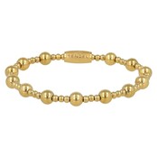 Gouden kralenarmband met speels effect - originele armband