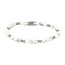 My Bendel Elastische Howlite Armband van stainless steel - Luxe Sieraad Zilver
