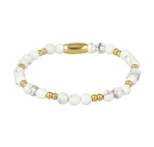 Gouden Howlite Armband - Luxe Kalmerende Sieraden