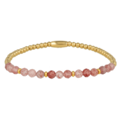 Armband met Facetgeslepen Edelstenen Kralen • Berry Quartz