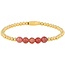 My Bendel Armband met Edelstenen Kralen • Berry Quartz • 4 mm