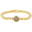 My Bendel Elegante Armband met Edelsteen & Zirkonia • Labradorite