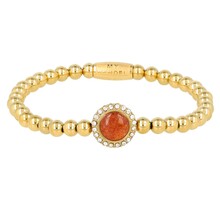Elegante Armband met Edelsteen & Zirkonia • Berry Quartz