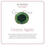 Zilveren Zegelring met Donker Green Agate Edelsteen