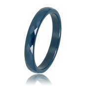 Keramieken Ring • Facet Geslepen • 3 mm • Donkerblauw