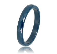 Keramieken Ring • Facet Geslepen • 3 mm • Donkerblauw