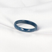 Keramieken Ring • Facet Geslepen • 3 mm • Donkerblauw