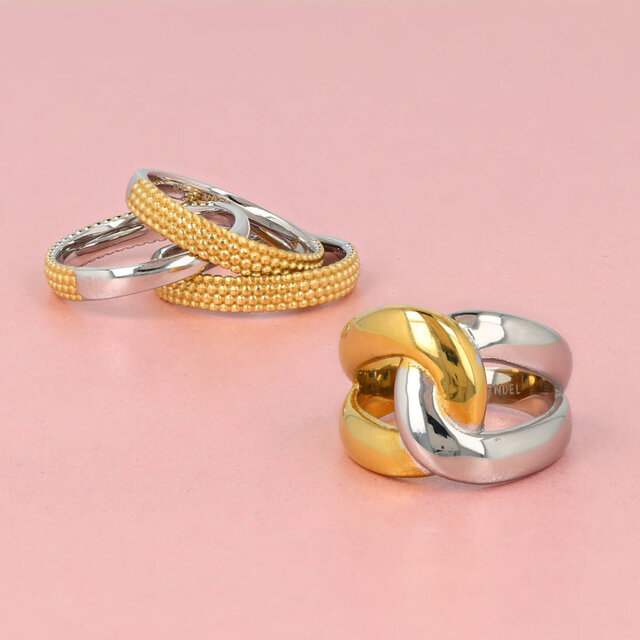 Bicolor Ring – Goud & Zilver