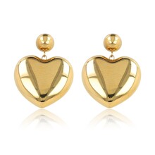 Hartvormige Oorstekers • Goud • 25 mm