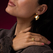 Hartvormige Oorstekers • Goud • 25 mm