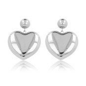 Hartvormige Oorstekers • Zilver • 25 mm