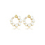 My Bendel Elegante Gouden Oorsteker met Parel 13 mm