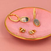 Druppel Studs met Edelsteen • Labradoriet