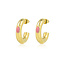 My Bendel Oorstekers met Edelsteen Detail • Rhodoniet