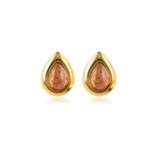 Druppel Studs met Edelsteen • Berry Quartz