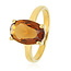 My Bendel Ring met Ovale Zirkonia • Bruin