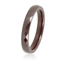 Keramieken Ring • Facet Geslepen • 3 mm • Bruin