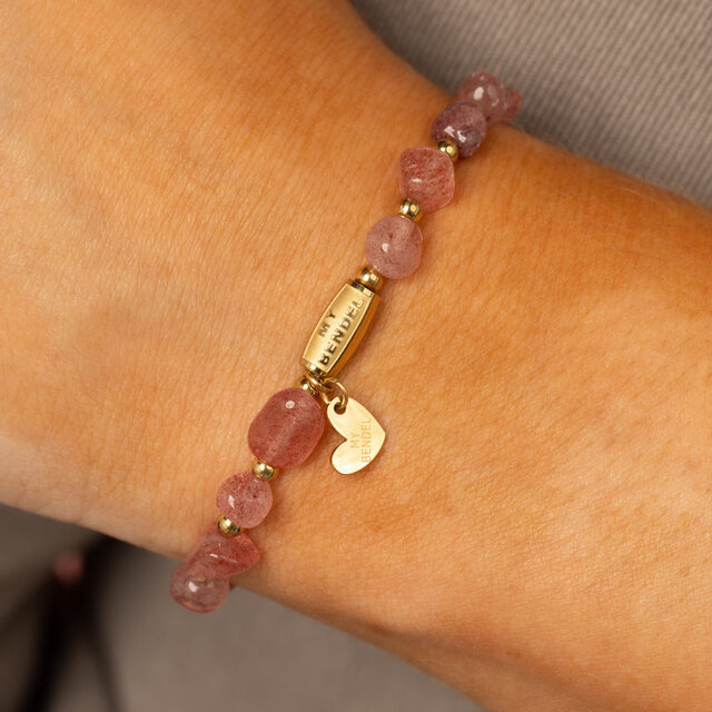 Edelstenen Armband met Organische Vormen • Berry Quartz