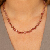 Edelstenen Ketting met Organische Vormen • Berry Quartz