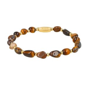 Edelstenen Armband met Organische Vormen • Tiger Eye