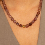 Bold Ketting met Edelstenen • Berry Quartz