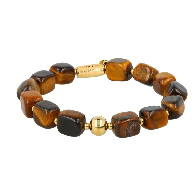 Bold Armband met Edelstenen • Tiger Eye