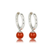 Red Aventurine Zilveren Oorringen: Natuurlijke Elegantie
