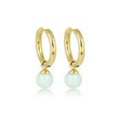 Amazonite Gouden Oorringen: Elegantie en Kleur