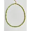 Goodies Label Natuursteen Jade Kralen Ketting Met 18k Verguld Roestvrij Staal Kleurrijke Heishi