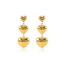 Gouden hartjes oorbellen My Bendel