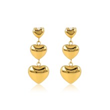 Gouden hartjes oorbellen My Bendel