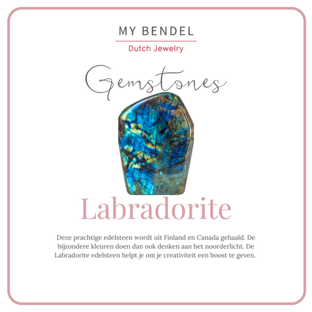 Oorbellen met Labradorite hanger