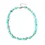 Goodies Label Natuursteen Blauwe Turkoois Splitter  Schilfer Halsketting Onregelmatig Handgemaakt Boho