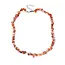 Goodies Label Natuursteen Rode Kwarts Splitter Schilfer Halsketting Onregelmatig Handgemaakt Boho