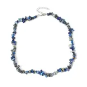 Natuursteen  Blauwe Sodaliet Splitter Schilfer Halsketting Onregelmatig Handgemaakt Boho