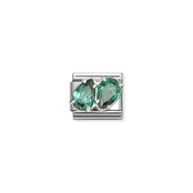 NOMINATION COMPOSABLE CLASSIC GREEN DOUBLE DROPS 330329/12
