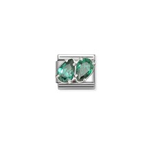 NOMINATION COMPOSABLE CLASSIC GREEN DOUBLE DROPS 330329/12