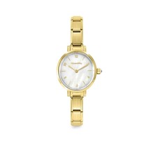 NOMINATION PARIS WATCH WITH OVAL STEEL STRAP WHITE MOTHER-OF-PEARL 076041/008