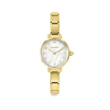 NOMINATION PARIS WATCH WITH OVAL STEEL STRAP WHITE MOTHER-OF-PEARL 076041/008