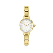NOMINATION PARIS WATCH WITH OVAL STEEL STRAP WHITE MOTHER-OF-PEARL 076041/008
