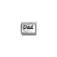 Nomination NOMINATION COMPOSABLE CLASSIC OXIDIZED SYMBOLS IN STEEL AND DAD HEART NEW 330114/24