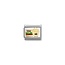 Nomination NOMINATION COMPOSABLE CLASSIC SYMBOLS STEEL, ENAMEL AND 18K GOLD BURGER AND FRIES 030285/89