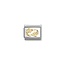 Nomination NOMINATION COMPOSABLE CLASSIC ZODIAC STAINLESS STEEL AND 18K GOLD DIAMOND-CUT PISCES 030167/12
