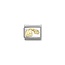 Nomination NOMINATION COMPOSABLE CLASSIC ZODIAC STAINLESS ST. AND 18K GOLD DIAMOND-CUT AQUARIUS 030167/11