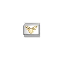 NOMINATION COMPOSABLE CLASSIC ZODIAC AND 18K GOLD DIAMOND-CUT CAPRICORN 030167/10