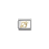 NOMINATION COMPOSABLE CLASSIC ZODIAC AND 18K GOLD DIAMOND-CUT SAGITTARIUS 030167/09