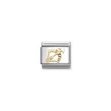 NOMINATION COMPOSABLE CLASSIC ZODIAC AND 18K GOLD DIAMOND-CUT SAGITTARIUS 030167/09